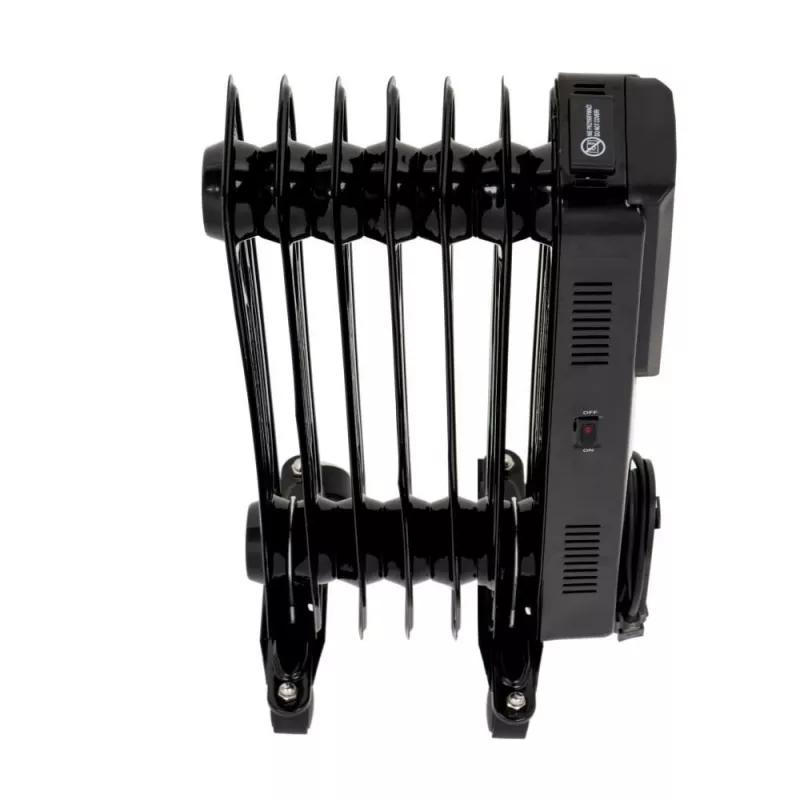 Adler CR 7812 Elektrischer Ölradiator mit Fernbedienung, 7 Rippen, 1500 W, Schwarz