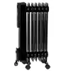 Adler CR 7812 Elektrischer Ölradiator mit Fernbedienung, 7 Rippen, 1500 W, Schwarz