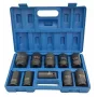 ADLER Schlagschrauber-Nuss-Satz 3/4 inch 10-teilig 22-41 mm Cr-Mo Schwarz