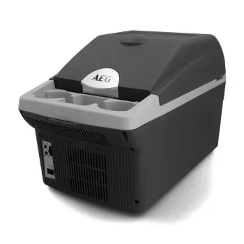 AEG BK16 16L Thermoelektrische Kühl- und Wärmebox, 12V/230V, Grau/Schwarz
