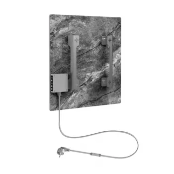 AENO Premium Eco Smart Quadro Wandheizer 500W, 50x50cm, Einscheiben-Sicherheitsglas, Infrarot+Konvektion, LED-Anzeige, Wi-Fi, Antikmarmor, Limited Edition