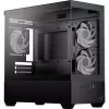 AEROCOOL P300D G-BK-v1 Mini Tower ATX Gehäuse, Schwarz, Tempered Glass