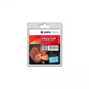 AgfaPhoto APCCLI526SETD 5er-Pack kompatibler Tintenpatronen-Satz für Canon PIXMA iP4950, iX6550, MG5350, MG6150, MG6250, MG8150, MG8250, MX715, MX885, MX895 (Schwarz, Fotorschwarz, Cyan, Magenta, Gelb)