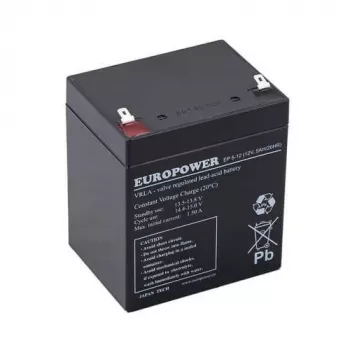AGM Batterie EUROPOWER Serie EP 12V 5Ah T1 (Lebensdauer 6-9 Jahre)