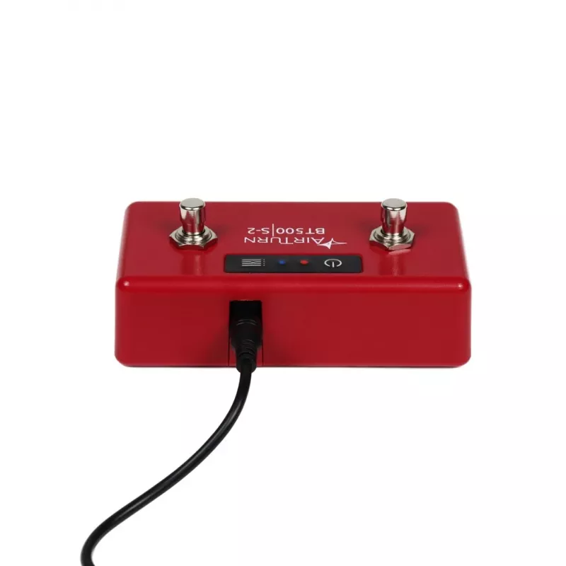 AirTurn BT500S-2 Silent Bluetooth Foot Switch Controller für Blättern, Teleprompter, Musik und Präsentationssteuerung
