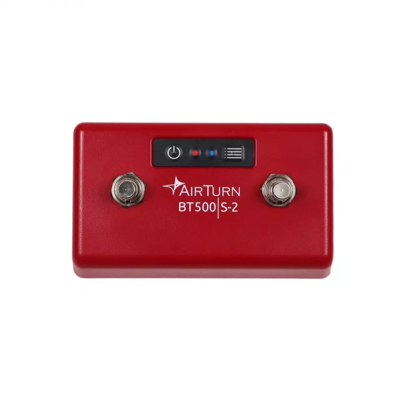 AirTurn BT500S-2 Silent Bluetooth Foot Switch Controller für Blättern, Teleprompter, Musik und Präsentationssteuerung