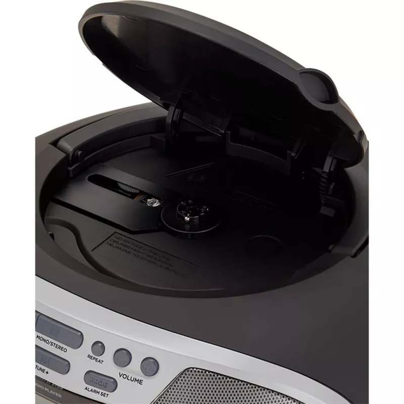 Aiwa BBTU-400SL Tragbares Stereo-System CD/FM RDS/USB/Bluetooth Silber MP3-Wiedergabe
