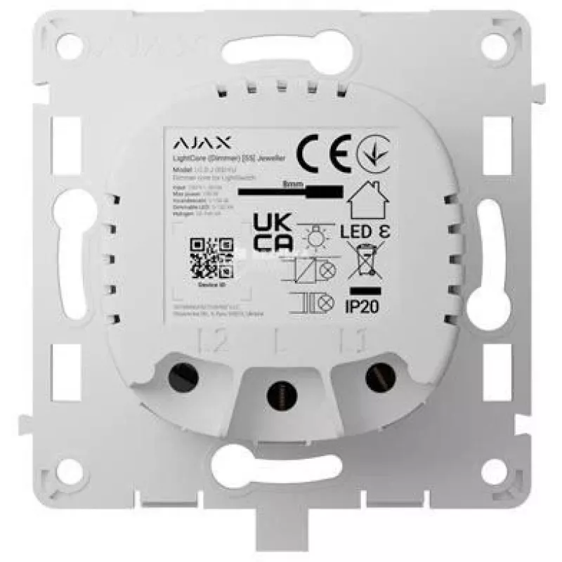 AJAX LightCore Dimmer vertical (weiß)