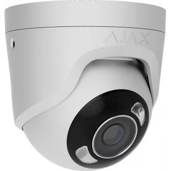 Ajax TurretCam (5 Mp/4 mm) Metal Dome Kamera, Weiß