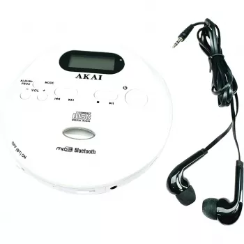 AKAI ACDP-100 Tragbarer CD-Player mit FM-Radio und Anti-Skip-Schutz