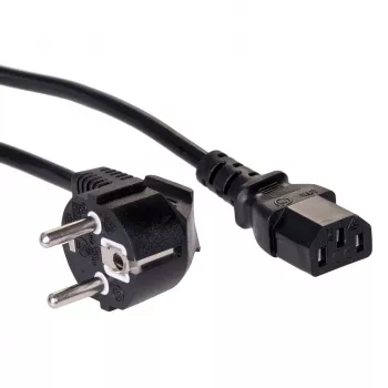 Akyga AK-PC-06A Stromkabel 3m CEE 7/7 auf IEC C13 Schwarz