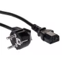 Akyga AK-PC-06A Stromkabel 3m CEE 7/7 auf IEC C13 Schwarz