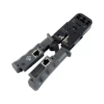 ALANTEC 4P6P8P Crimpzange mit LAN-Netzwerkkabeltester