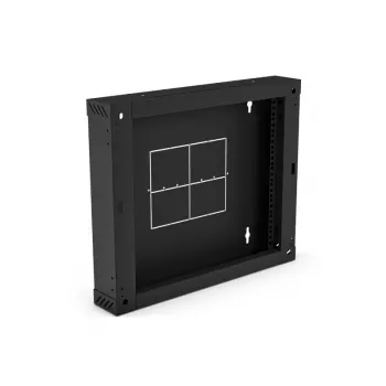 ALANTEC Rückteil 100 mm klappbar/neigbar für zweiteilige Schränke SW-6U-600-450-01-C, Schwarz