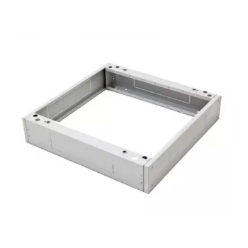 ALANTEC SA-CS-SZ-600-450-S 19 inch Sockel für Außenschränke, Breite 600 x Tiefe 450 mm x Höhe 100 mm, Grau