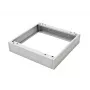 ALANTEC SA-CS-SZ-600-450-S 19 inch Sockel für Außenschränke, Breite 600 x Tiefe 450 mm x Höhe 100 mm, Grau