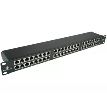 ALANTEC STP Cat.6 48 Ports IDC Patch Panel 2U 19 inch Rackmount Schwarz (PK050)