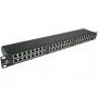ALANTEC STP Cat.6 48 Ports IDC Patch Panel 2U 19 inch Rackmount Schwarz (PK050)