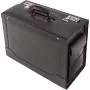 Jüscha Ancona Kuriertasche 45042, schwarzes Leder