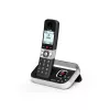 ALCATEL 8517110010 Schnurloses DECT-Telefon mit 2 Mobilteilen, 1,5-Zoll-Amber-Display und Telefonbuch
