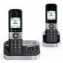ALCATEL 8517110010 DECT Schnurlostelefon mit 2 Mobilteilen, Schwarz - 1,5 inch Display, Anruferkennung, Intercom, ECO DECT
