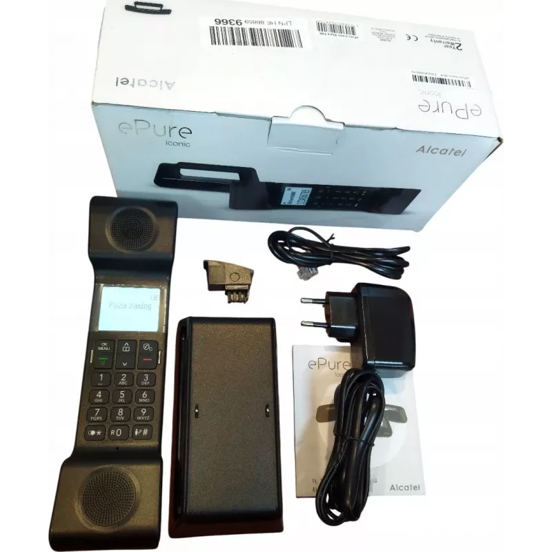Alcatel ePure Iconic DECT Schnurlostelefon (Schwarz)