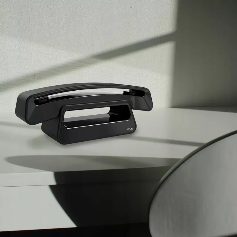 Alcatel ePure Iconic DECT Schnurlostelefon (Schwarz)