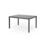 Allibert Outdoor HOVER Gartentisch, Anthrazit, rechteckig, für 6 Personen, UV- und wetterbeständig, werkzeuglose Montage