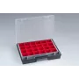 Allit EuroPlus Flex 37-25 Kleinteile-Organizer mit 18 herausnehmbaren Einsätzen, Schwarz 56652