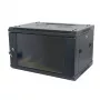ALLNET 19 inch Wandgehäuse 15U 1-teilig 600mm Tiefe Schwarz Flat Pack SMA-Serie
