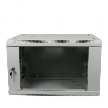 ALLNET 19 inch Wandgehäuse 6U 600x600mm Lichtgrau Flat Pack SMA-Serie