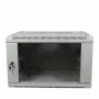 ALLNET 19 inch Wandgehäuse 6U 600x600mm Lichtgrau Flat Pack SMA-Serie