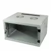 ALLNET 19 inch Wandgehäuse Netzwerkschrank 4U 1-teilig 594x541mm Lichtgrau SMQ Serie