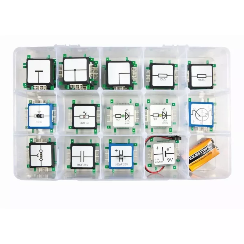 ALLNET BrickRknowledge Basic Set (Spanische Ausgabe) – Arduino-kompatibles Elektronik- und Robotik-Lernset
