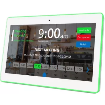 ALLNET MeetTwo-130B 13 inch Meetingraum-Tablet mit RGB-LED, Android 16, NFC/RFID, Schwarz