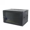ALLNET SMA-Series 19 inch Wandgehäuse 9U 1-teilig 600mm Tiefe Schwarz Flat Pack