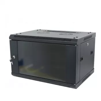 ALLNET SMA-Series 19 inch Wandgehäuse 9U 1-teilig 600mm Tiefe Schwarz Flat Pack