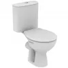 Alpha Tiefspül-WC mit Dual-Flush-Spülkasten, Weiß, 370x640x765 mm