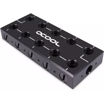 Alphacool 13024 HF Compression Fitting G1/4 auf 13/10mm (3/8 inch ID x 1/2 inch OD) Soft Tube - Tiefschwarz