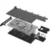 Alphacool 13725 CPU-Wasserkühler mit Backplate - vernickeltes Kupfer, Acryl-Deckel, G1/4 inch, Intel LGA 115x/1200/1700/2011/2066, AMD AM4