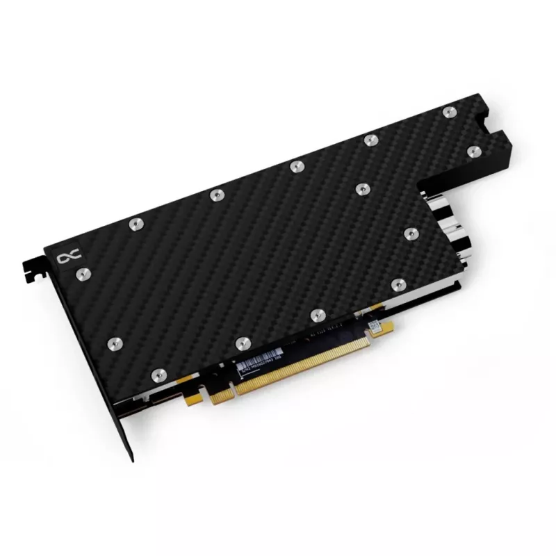 Alphacool 13725 CPU-Wasserkühler mit Backplate - vernickeltes Kupfer, Acryl-Deckel, G1/4 inch, Intel LGA 115x/1200/1700/2011/2066, AMD AM4