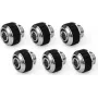 Alphacool Apex Grip Kompressionsanschluss 13/10mm G1/4 Chrom - 6er-Pack 14921