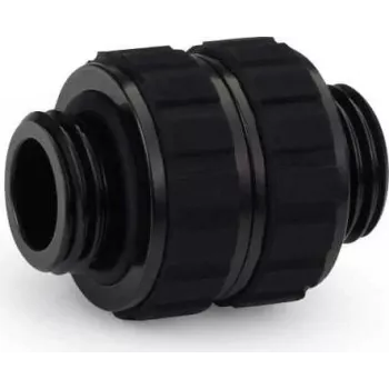Alphacool Apex Grip Doppelnippel-Adapter G1/4 Außengewinde zu Außengewinde drehbar Schwarz 14809