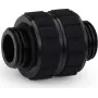 Alphacool Apex Grip Doppelnippel-Adapter G1/4 Außengewinde zu Außengewinde drehbar Schwarz 14809