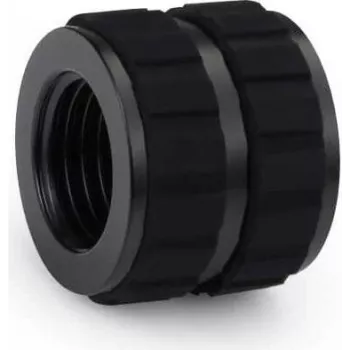 Alphacool Apex Grip Verlängerungs-Kupplung G1/4 Innengewinde zu Innengewinde, 16mm, Tiefschwarz 14810