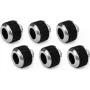 Alphacool Apex Grip HardTube Kompressionsanschluss 13mm G1/4 Chrom - 6er-Pack 14927