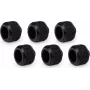 Alphacool Apex Grip HardTube Compression Fitting 16mm OD G1/4 Gewinde Schwarz 6er-Pack (14929)
