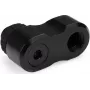 Alphacool Apex Grip Offset Adapter 27mm Dual 90° G1/4 Außengewinde auf Innengewinde drehbar Schwarz 14814