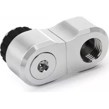Alphacool Apex Grip Offset Adapter 27mm Dual 90° Male to Female G1/4 drehbar Chrom (14894)