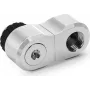 Alphacool Apex Grip Offset Adapter 27mm Dual 90° Male to Female G1/4 drehbar Chrom (14894)